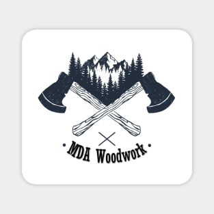 MDA Woodwork Axe Magnet