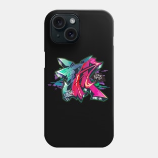 Japanese KANJI Graffiti MAKOTO (Green Pink) Phone Case