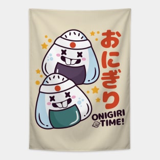 Kawaii Onigiri Time Tapestry