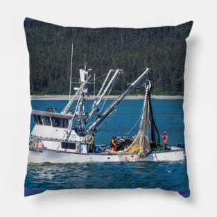 USA. Alaska. Catching Fish is a Hard Labor. Pillow