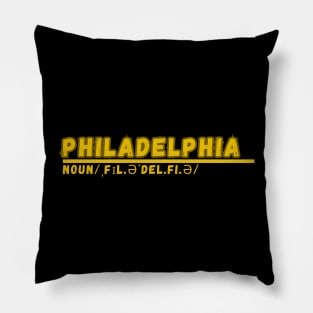 Word Philadelphia Pillow