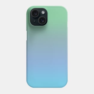 Blue Green Summer Gradient Fade Pattern Print Phone Case