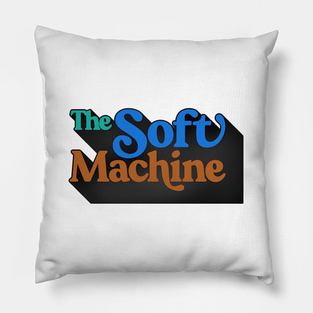 The Soft Machine / Faded Style Retro Design Pillow by DankFutura