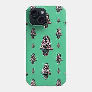 Toot Sweet - Colorful Green Pattern Of An Owl On A Perch Phone Case