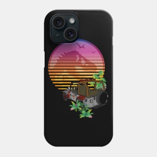 Isla Nublar - Jurassic Tyrannosaurus - Wrangler Sunset Silhouette Phone Case