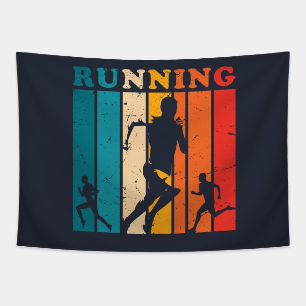 Running Is In My DNA Vintage Cross Country Running Tapestry by GShow