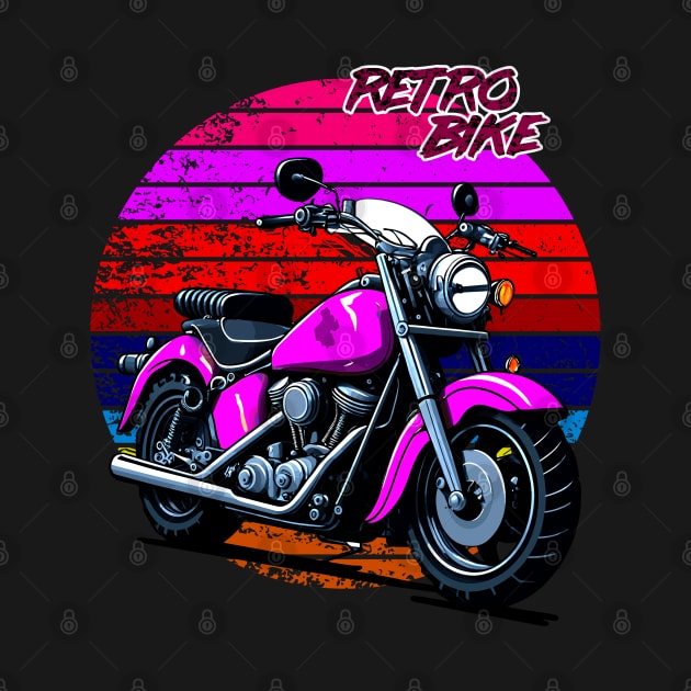 Retro bike by Rusty Lynx Design