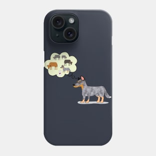 Blue heeler and westie love cattle Phone Case