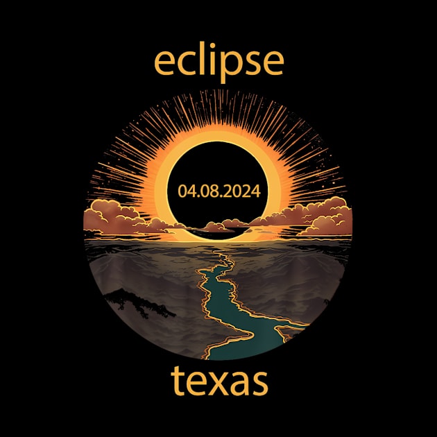 Texas Eclipse April 8 2024 04.08.2024 Texas Solar Eclipse by Diana-Arts-C