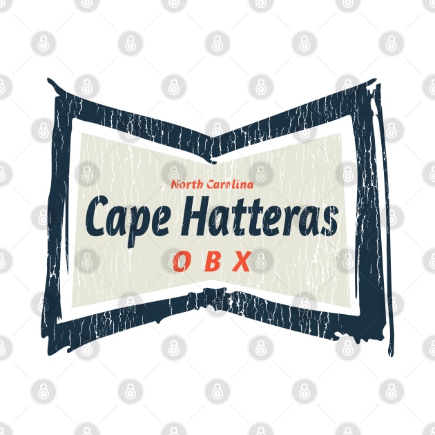 Cape Hatteras, NC Summertime Vacationing Bowtie Sign by Contentarama