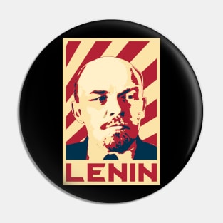 Vladimir Lenin Retro Propaganda Pin