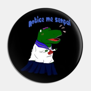 dino schoolgirl Pin