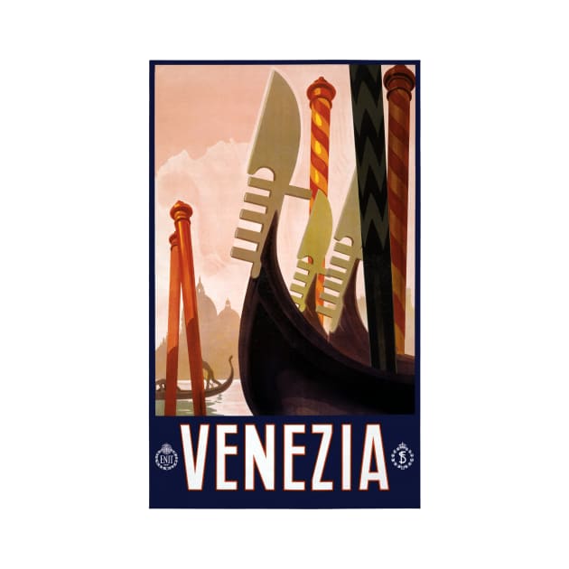 Vintage Travel Poster Italy Venice Venezia by vintagetreasure