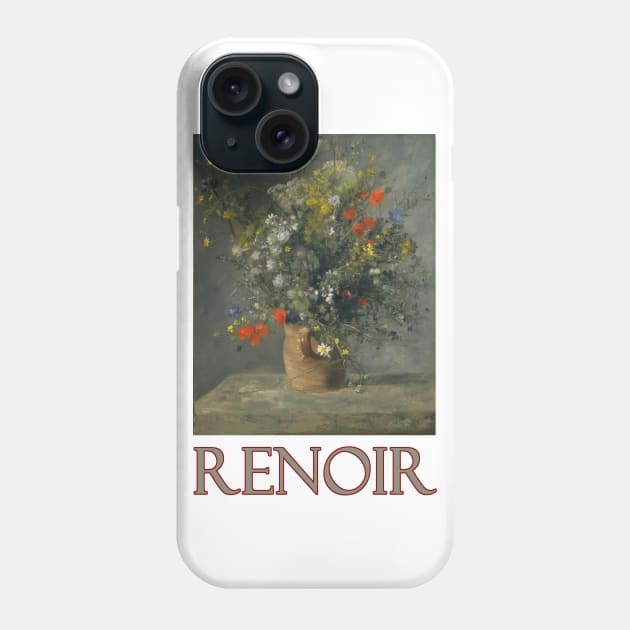 Flowers in a Vase by Pierre-Auguste Renoir Phone Case by Naves