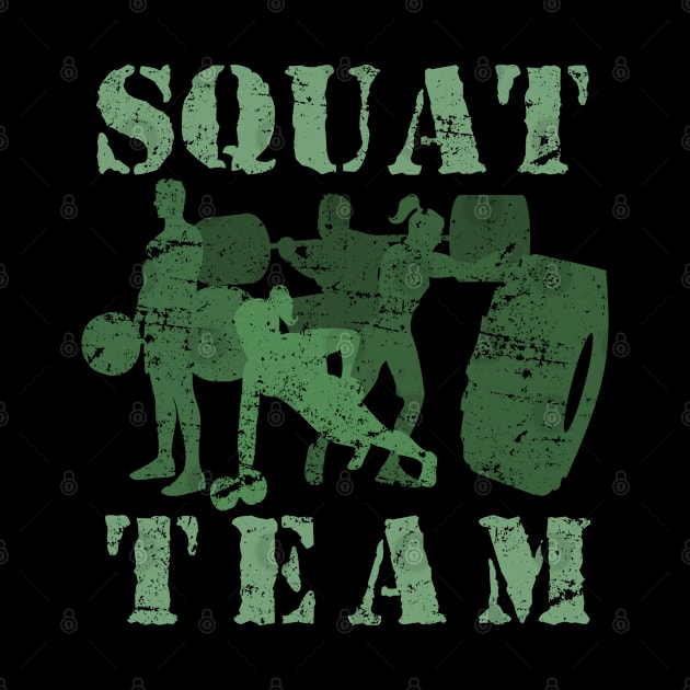 Squad Team workout weightlifting gym by Caskara