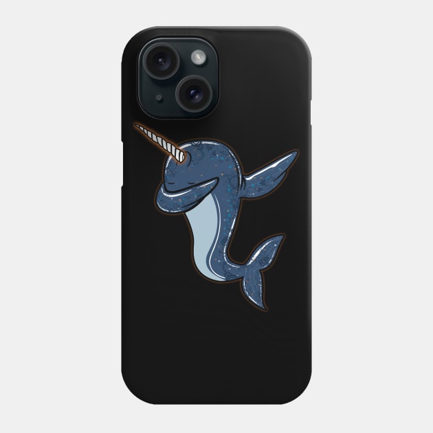 Funny Narwhal Dab Shirt Dabbing Narwhal Phone Case by ChristianCrecenzio