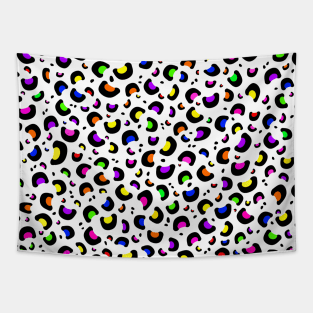 Multi Colored Leopard Spots Tapestry