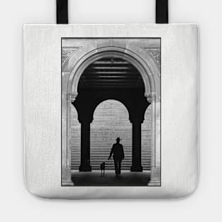 Walking The Dog, Central Park, NY, USA Tote