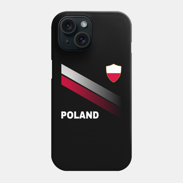 Vintage Poland Sunflower Flag Poland Soccer Lover Phone Case by Sandra Holloman