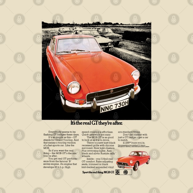 MGB GT - advert by Throwback Motors