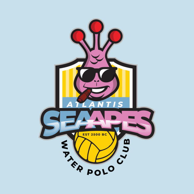 Atlantis Sea Apes Water Polo Club by one-mouse