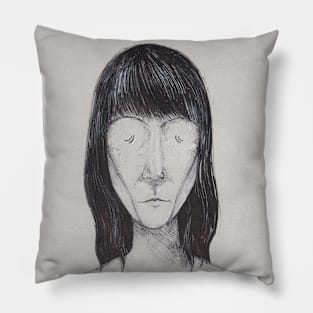 custom t-shirt design, faceless woman Pillow