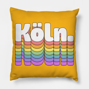 Köln \\\//// Retro Typography Design Pillow