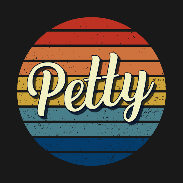 Petty Name Personalized Vintage Retro Circle by DorothyMayerz Base