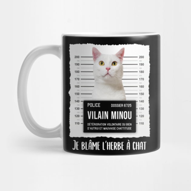 Cadeau Humoristique Pour Proprietaires De Chat Blanc Chat Drole Mug Teepublic