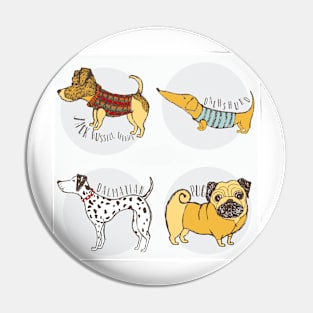 Dog Sketch Designs Pin