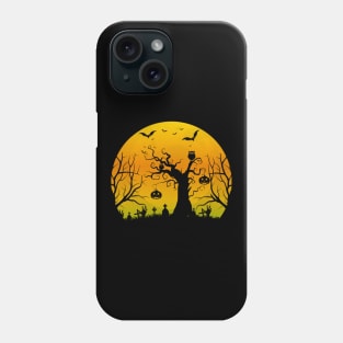 Spooky Moon Halloween Witch Monster Ghost Pumpkin Phone Case