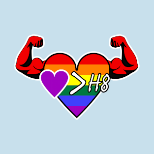 Strong Heart: Love Is Greater Than Hate (Pride) T-Shirt