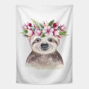 cute sloth Tapestry