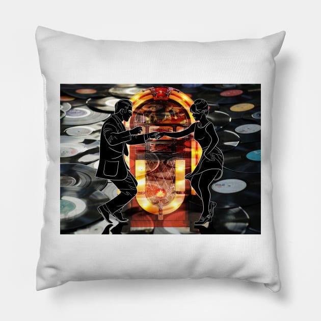 Swing Dance - Rock N Roll Pillow by JimDeFazioPhotography