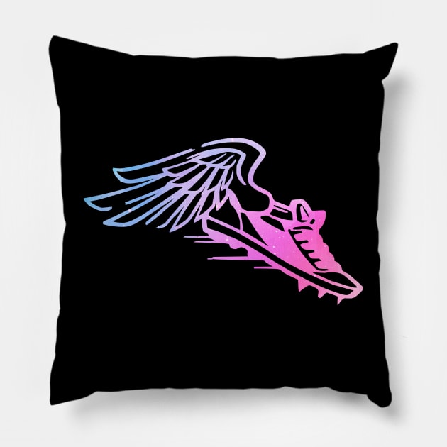 track and field Pillow by Tali Publik