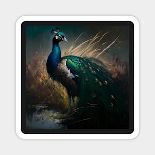 Regal Peacock Magnet