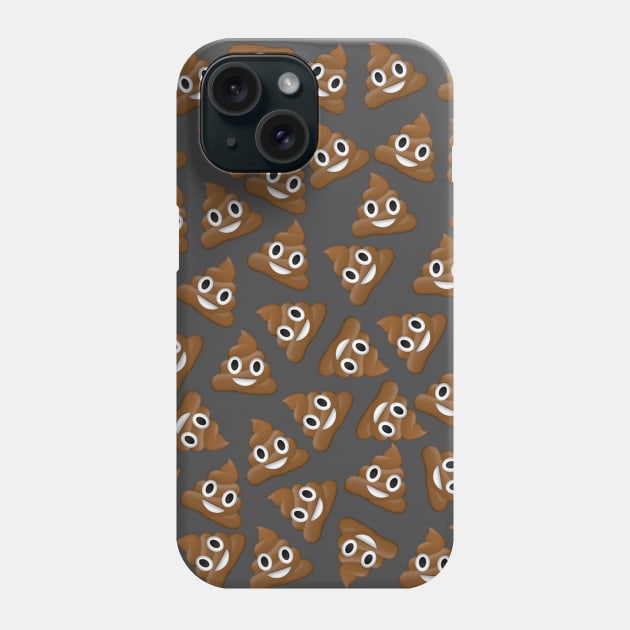 Pile of Poo Poop Emoji Pattern Phone Case by riddleparty