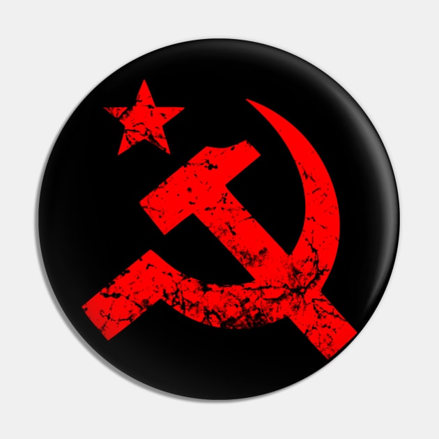 Vintage CCCP Hammer and Sickle Emblem Pin by Scar