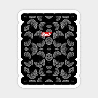 Redshit Flowers Pattern Magnet