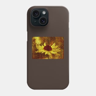 Textured Vintage Golden Sunflower Phone Case