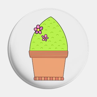 Cute Cactus Design #29: Fancy Suburban Cactus Pin