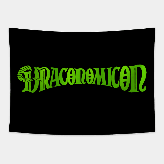 Draconomicon (Dragon Green) Tapestry by Riverlynn_Tavern