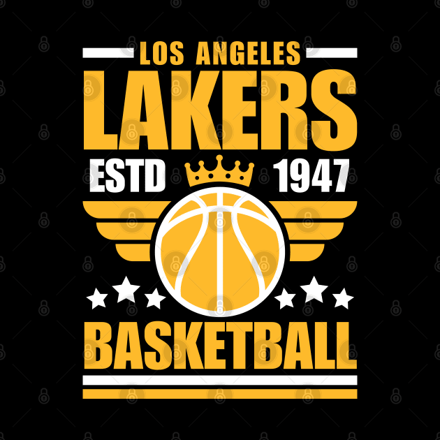 Los Angeles Lakers 1947 Basketball Retro by ArsenBills