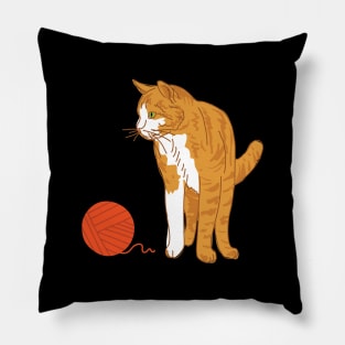 Cute Tabby Cat Pillow