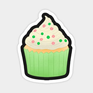 Vanilla Cupcake Magnet