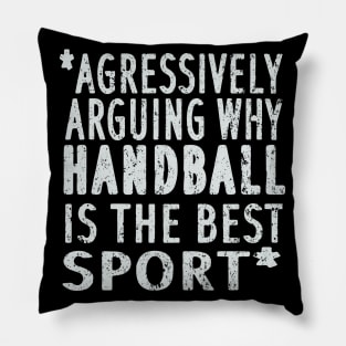 Handball team team throw saying circular runner Pillow