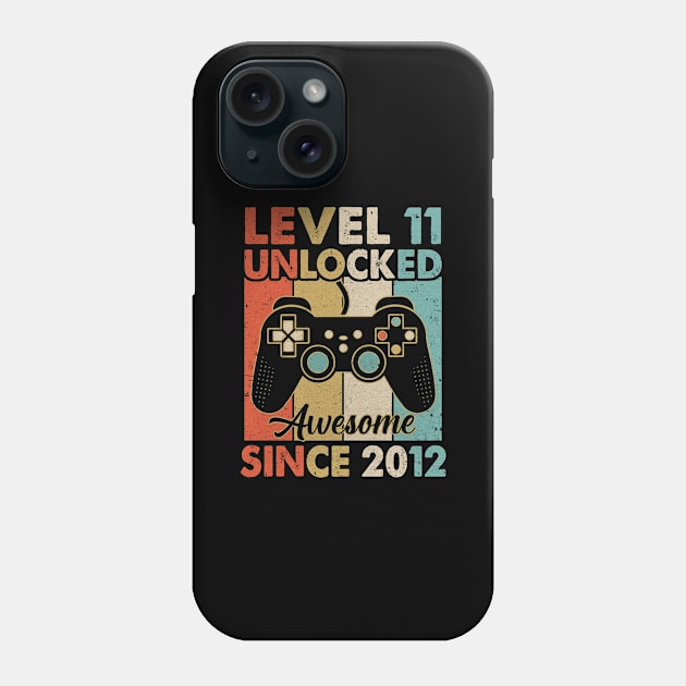 Level 11 Unlocked Awesome 2012 Video Game 11th Birthday Boy Phone Case by Bruce D Hubbard