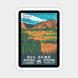 Big Bend National Park Vintage WPA Poster Magnet