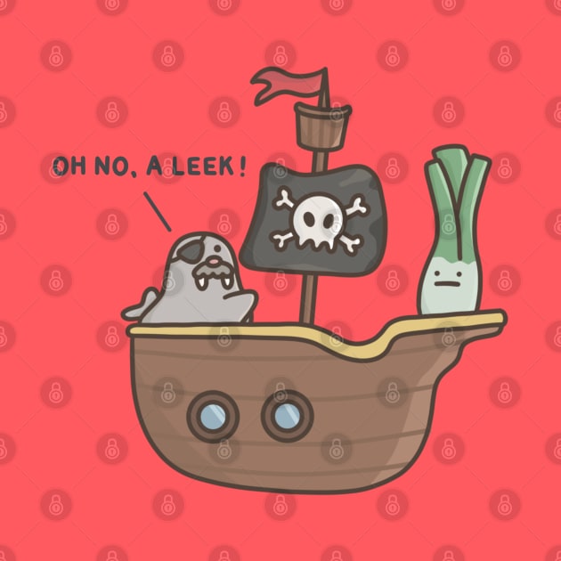 A Pirate Ship Leek by pbanddoodles