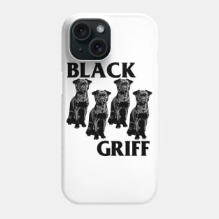 Black Griff // Brussels Griffon Phone Case